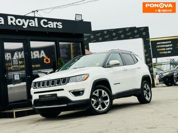 Jeep Compass, 2019, Газ пропан-бутан / Бензин, 2.36 л., 130 тис. км, Позашляховик / Кросовер, Білий, Харків 278210 фото