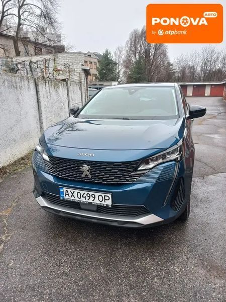 Peugeot 3008, 2022 р., Дизель, 39 тис. км, Позашляховик / Кросовер, Синій, Харків AT-10406139 фото