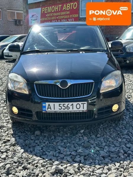 Skoda Fabia, 2008 г., Газ пропан-бутан / Бензин, 268 тыс. км, Хетчбек, Чорный, Смела AT-10418794 фото