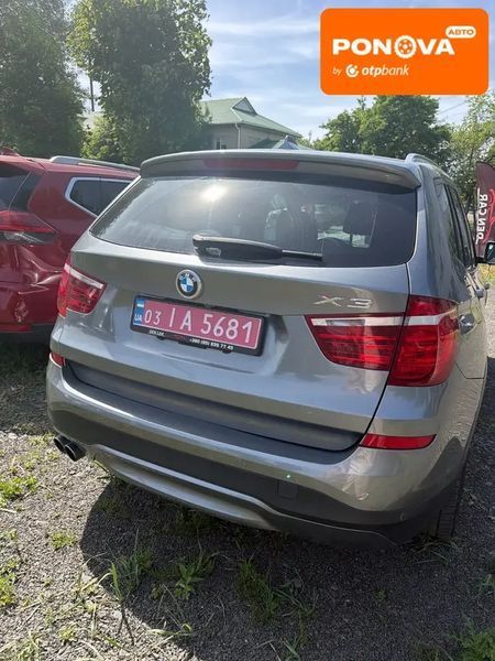 BMW X3, 2017 р., Бензин, 181 тис. км, Позашляховик / Кросовер, Сірий, Луцьк AT-10418113 фото