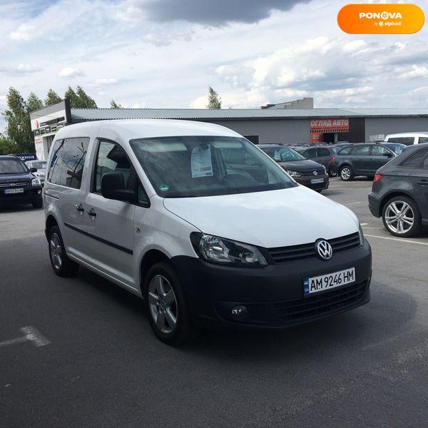 Volkswagen Caddy пасс., 2013, Дизель, 1.6 л., 286 тыс. км, Универсал, Белый, Житомир 48801 фото