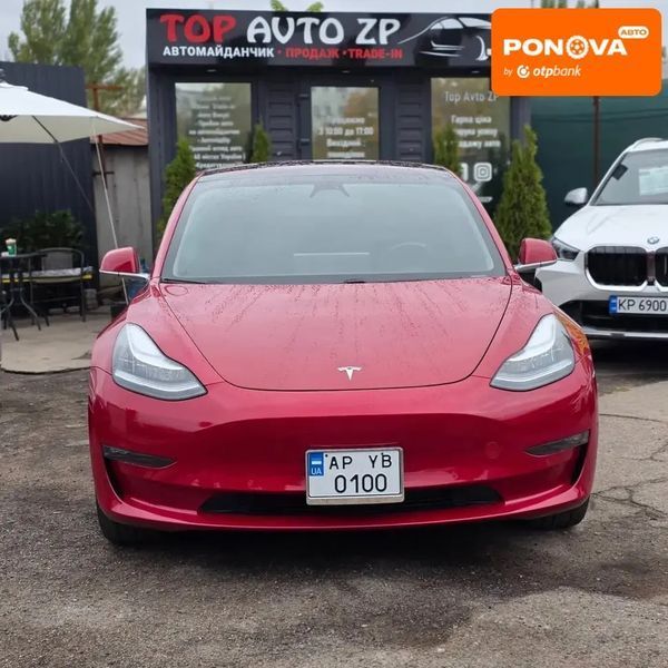 Tesla Model 3, 2018 г., Електро, 72 тыс. км, Хетчбек, Красный, Запорожье AT-10409548 фото