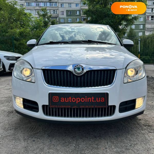 Skoda Fabia, 2008, Бензин, 1.39 л., 208 тис. км, Хетчбек, Білий, Суми 107167 фото