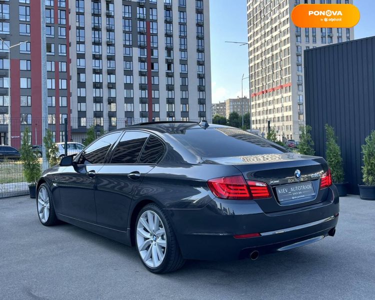 BMW 5 Series, 2012, Бензин, 2.98 л., 190 тис. км, Седан, Сірий, Київ 110480 фото