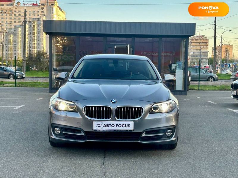 BMW 5 Series, 2016, Бензин, 2 л., 79 тис. км, Седан, Сірий, Київ 36293 фото