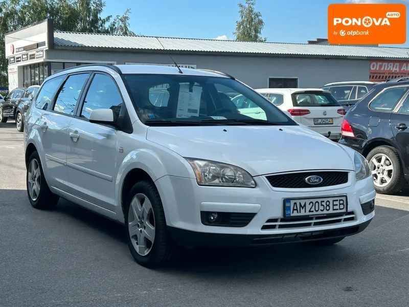 Ford Focus, 2007 г., Бензин, 171 тыс. км, Универсал, Белый, Житомир AT-10420135 фото