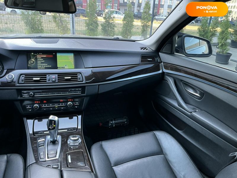 BMW 5 Series, 2012, Бензин, 2.98 л., 190 тис. км, Седан, Сірий, Київ 110480 фото