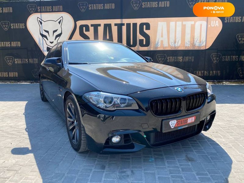 BMW 5 Series, 2014, Бензин, 2.98 л., 153 тис. км, Седан, Чорний, Вінниця 110020 фото