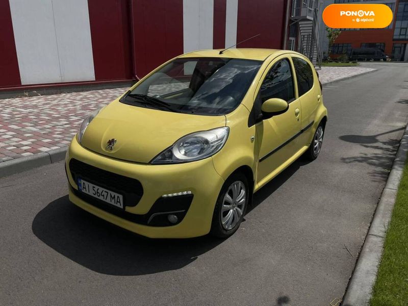 Peugeot 107, 2012, Бензин, 1 л., 100 тис. км, Хетчбек, Жовтий, Дніпро (Дніпропетровськ) 98946 фото