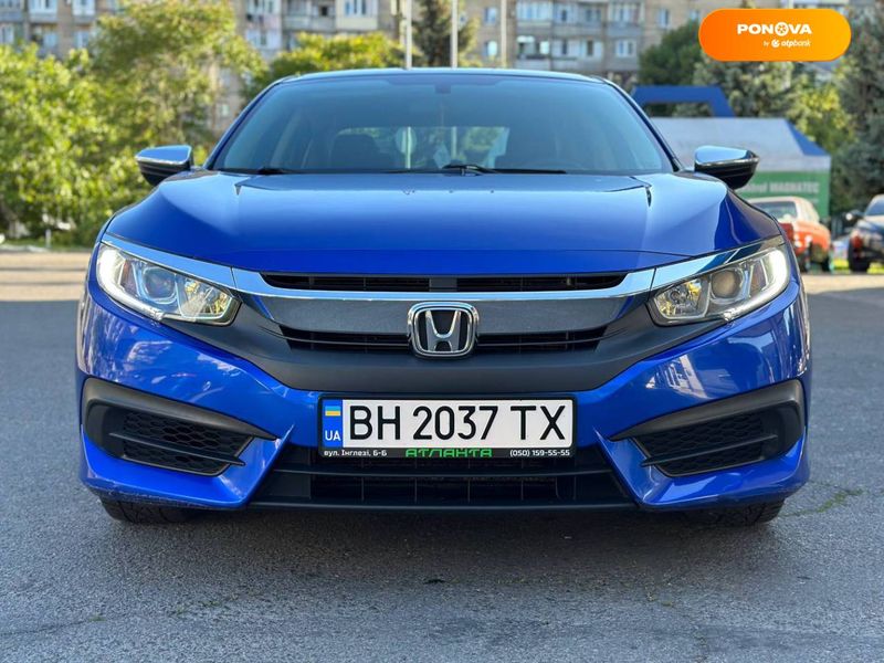 Honda Civic, 2016, Бензин, 2 л., 80 тис. км, Седан, Синій, Одеса Cars-Pr-65476 фото