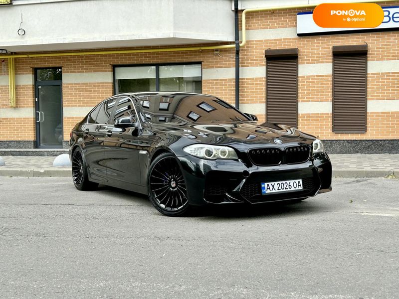 BMW 5 Series, 2012, Бензин, 3 л., 169 тис. км, Седан, Чорний, Харків Cars-Pr-67838 фото