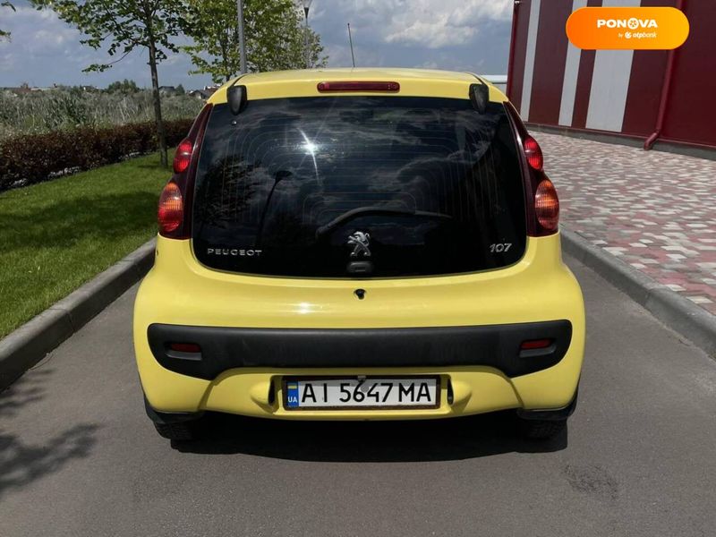 Peugeot 107, 2012, Бензин, 1 л., 100 тис. км, Хетчбек, Жовтий, Дніпро (Дніпропетровськ) 98946 фото