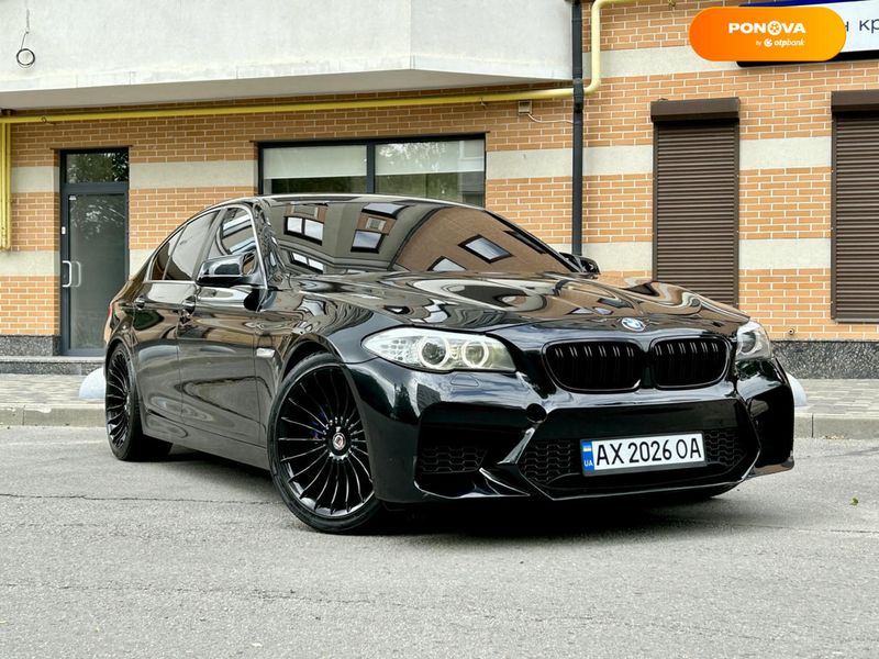 BMW 5 Series, 2012, Бензин, 3 л., 169 тис. км, Седан, Чорний, Харків Cars-Pr-67838 фото