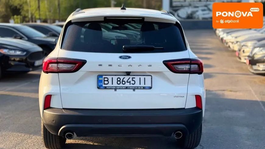 Ford Escape, 2024 г., Бензин, 5 тыс. км, Внедорожник / Кроссовер, Белый, Полтава AT-10417347 фото