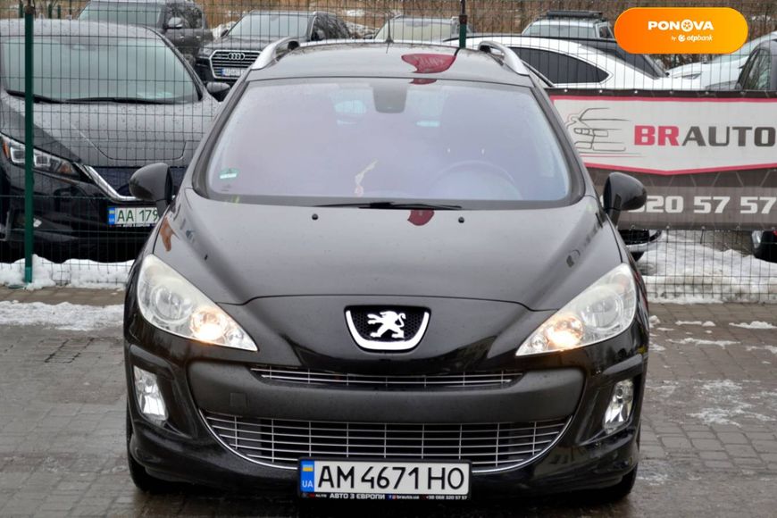 Peugeot 308, 2010, Бензин, 1.6 л., 127 тис. км, Універсал, Чорний, Бердичів 5395 фото