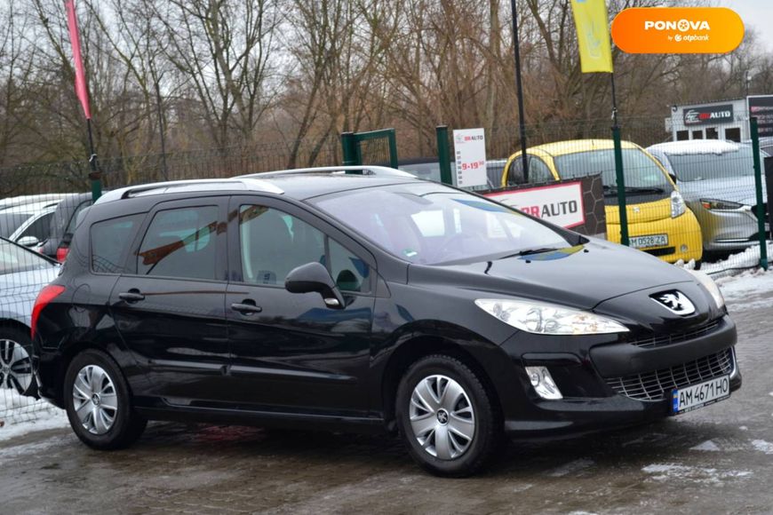 Peugeot 308, 2010, Бензин, 1.6 л., 127 тис. км, Універсал, Чорний, Бердичів 5395 фото