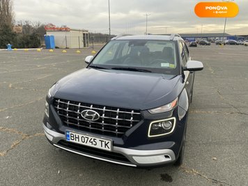 Hyundai Venue, 2019, Бензин, 1.59 л., 42 тис. км, Позашляховик / Кросовер, Синій, Одеса Cars-Pr-242851 фото