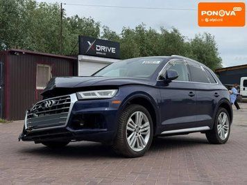 Audi Q5, 2018 р., Бензин, 210 тис. км, Позашляховик / Кросовер, Синій, Рівне AT-10419270 фото