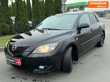 Mazda 3, 2006, Газ пропан-бутан / Бензин, 1.6 л., 232 тис. км, Хетчбек, Чорний, Львів 278211 фото