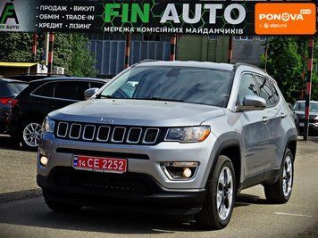 Jeep Compass, 2018 р., Бензин, 126 тис. км, Позашляховик / Кросовер, Сірий, Черкаси AT-10417705 фото