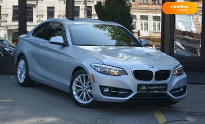 BMW 2 Series, 2016, Бензин, 2 л., 83 тис. км, Купе, Сірий, Київ 35839 фото
