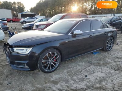 Audi S4, 2018, Бензин, 3 л., 134 тис. км, Седан, Чорний, Київ Cars-EU-US-KR-23966 фото