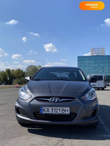 Hyundai Accent, 2013, Бензин, 1.4 л., 128 тис. км, Седан, Сірий, Київ Cars-Pr-66837 фото