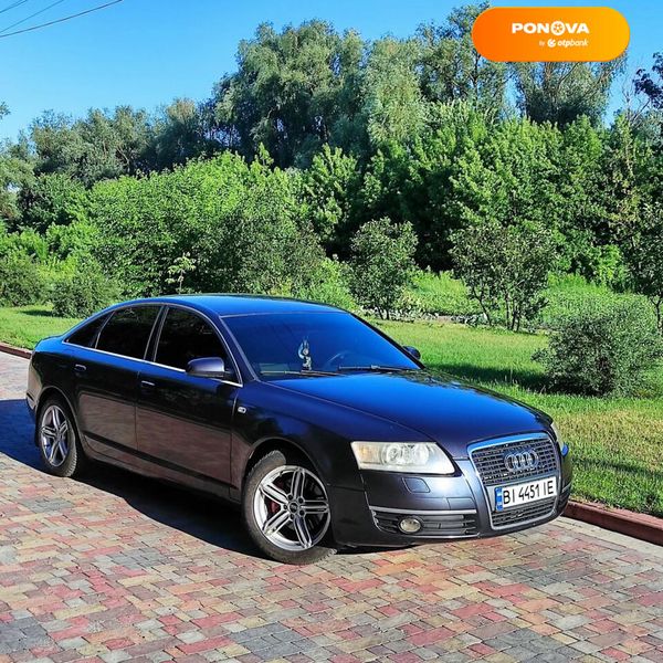 Audi A6, 2004, Газ пропан-бутан / Бензин, 2.39 л., 217 тыс. км, Седан, Синий, Миргород Cars-Pr-68770 фото