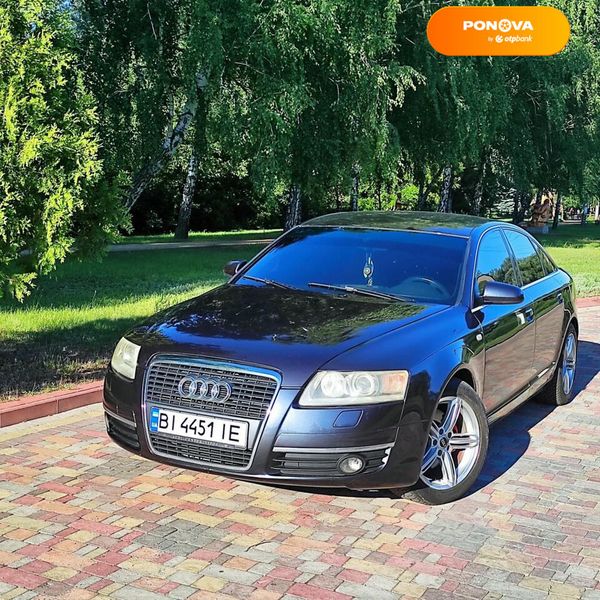 Audi A6, 2004, Газ пропан-бутан / Бензин, 2.39 л., 217 тыс. км, Седан, Синий, Миргород Cars-Pr-68770 фото