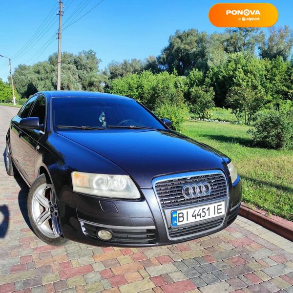 Audi A6, 2004, Газ пропан-бутан / Бензин, 2.39 л., 217 тыс. км, Седан, Синий, Миргород Cars-Pr-68770 фото