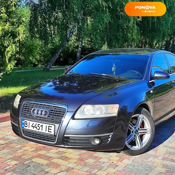 Audi A6, 2004, Газ пропан-бутан / Бензин, 2.39 л., 217 тыс. км, Седан, Синий, Миргород Cars-Pr-68770 фото