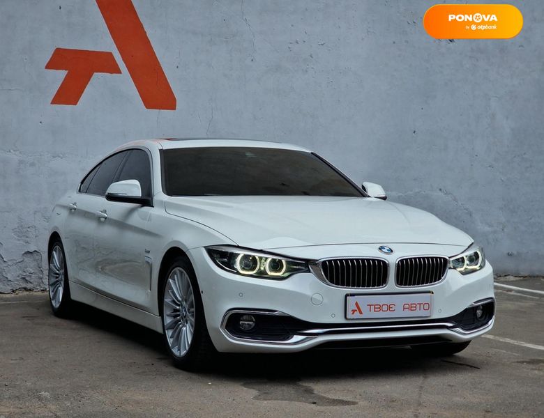 BMW 4 Series Gran Coupe, 2018, Дизель, 2 л., 128 тис. км, Купе, Білий, Одеса 110982 фото