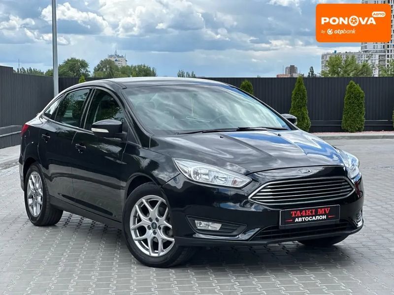 Ford Focus, 2015 р., Бензин, 148 тис. км, Седан, Чорний, Дніпро (Дніпропетровськ) AT-10418877 фото