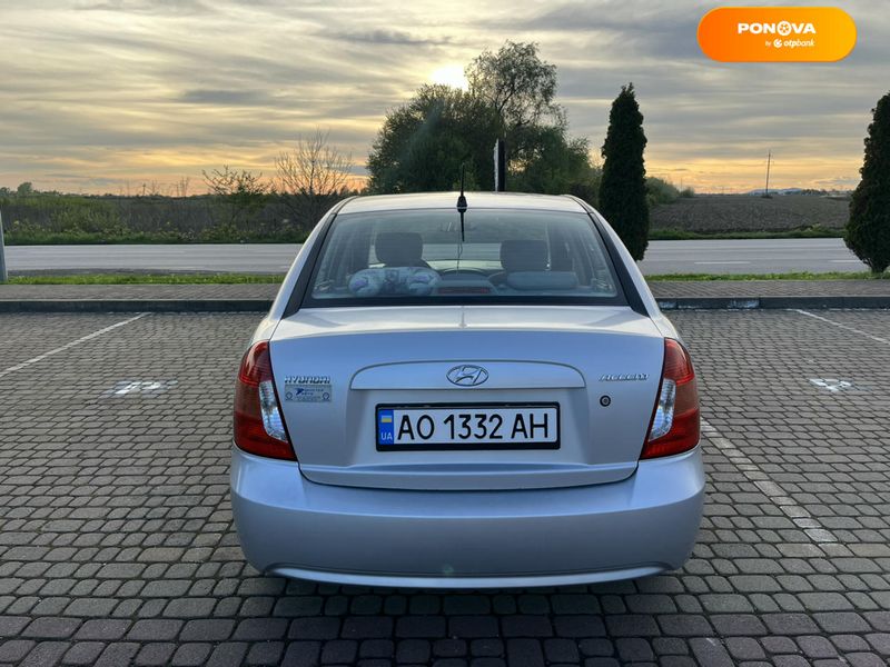 Hyundai Accent, 2007, Бензин, 1.4 л., 230 тис. км, Седан, Сірий, Мукачево Cars-Pr-62494 фото