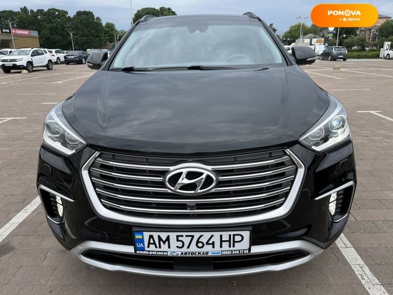 Hyundai Grand Santa Fe, 2017, Дизель, 2.2 л., 118 тыс. км, Внедорожник / Кроссовер, Чорный, Житомир Cars-Pr-54537 фото