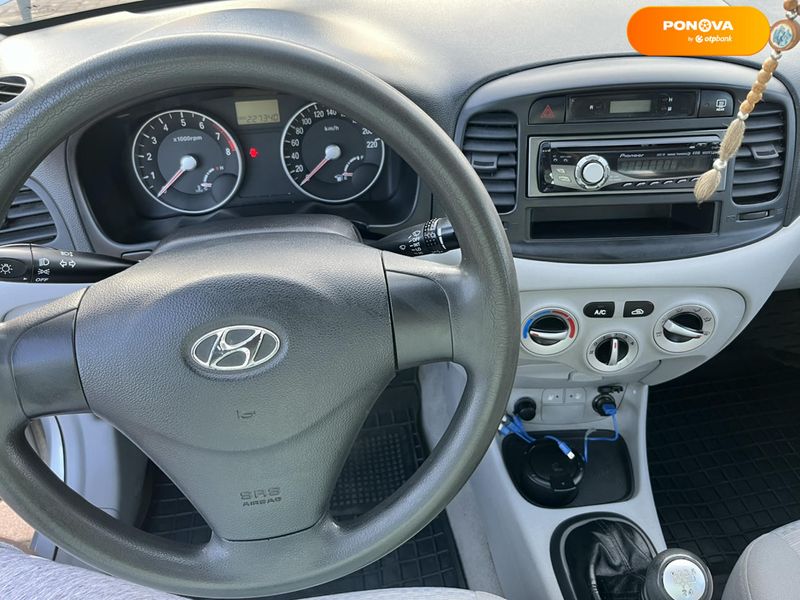 Hyundai Accent, 2007, Бензин, 1.4 л., 230 тис. км, Седан, Сірий, Мукачево Cars-Pr-62494 фото