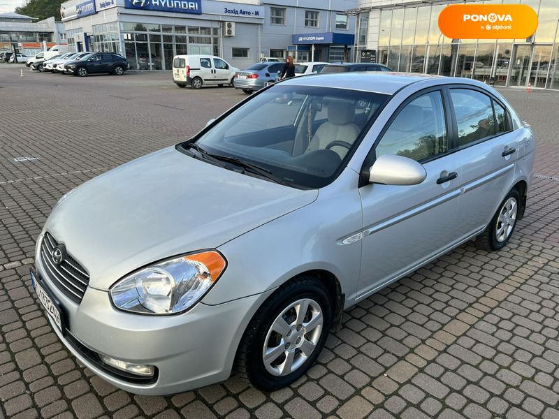 Hyundai Accent, 2007, Бензин, 1.4 л., 230 тис. км, Седан, Сірий, Мукачево Cars-Pr-62494 фото