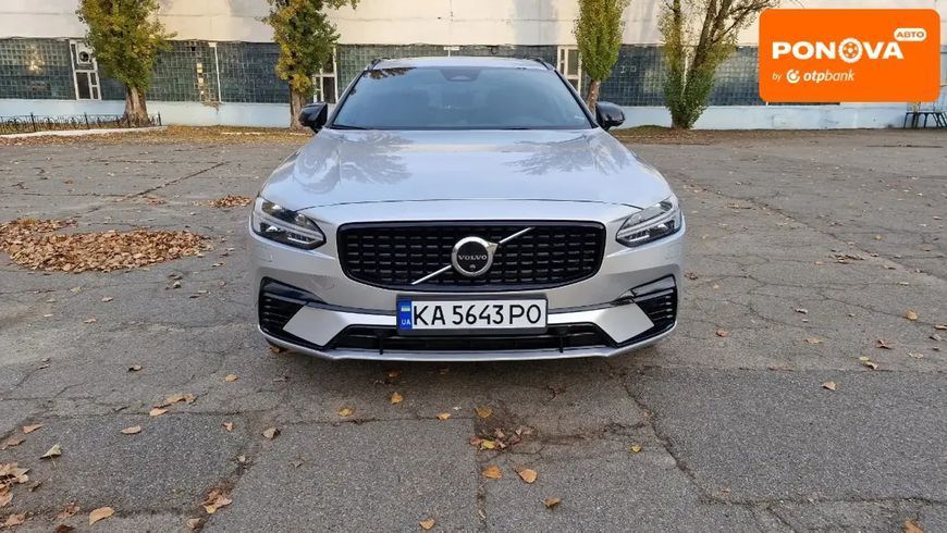 Volvo V90, 2021 р., Бензин, 70 тис. км, Універсал, Сірий, Київ AT-10404391 фото