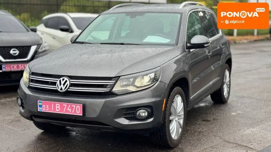 Volkswagen Tiguan, 2016 р., Бензин, 189 тис. км, Позашляховик / Кросовер, Сірий, Полтава AT-10417348 фото