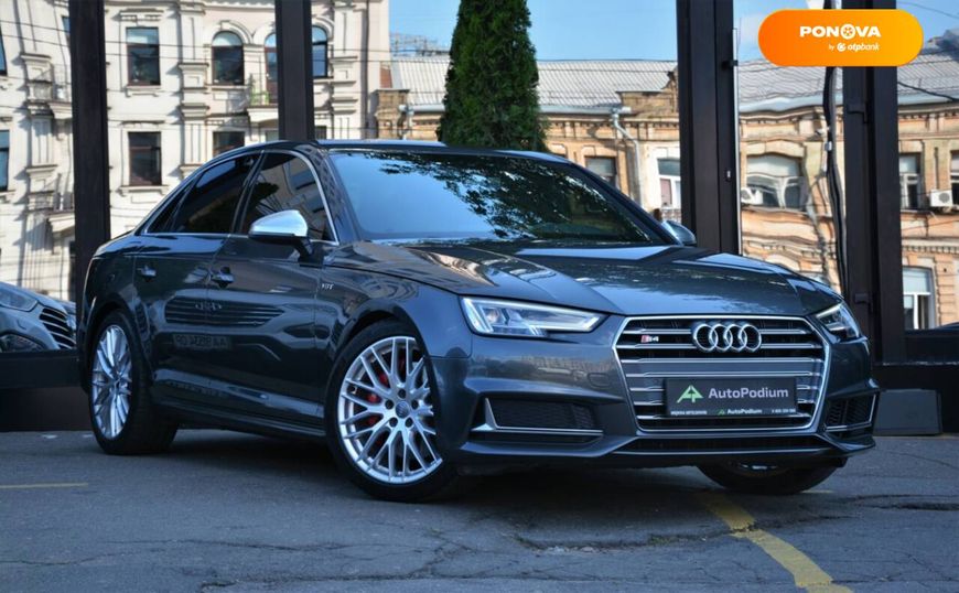 Audi S4, 2017, Бензин, 3 л., 89 тис. км, Седан, Сірий, Київ 102411 фото