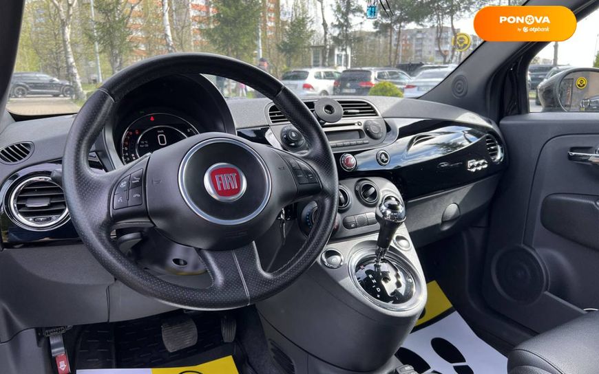 Fiat 500, 2015, Бензин, 1.37 л., 118 тис. км, Хетчбек, Чорний, Львів 34426 фото