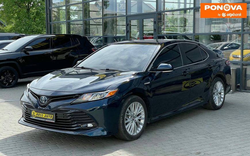 Toyota Camry, 2019, Гібрид (HEV), 2.49 л., 146 тис. км, Седан, Синій, Івано-Франківськ 49178 фото