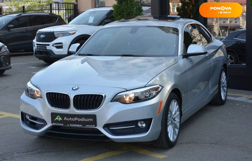 BMW 2 Series, 2016, Бензин, 2 л., 83 тис. км, Купе, Сірий, Київ 35839 фото