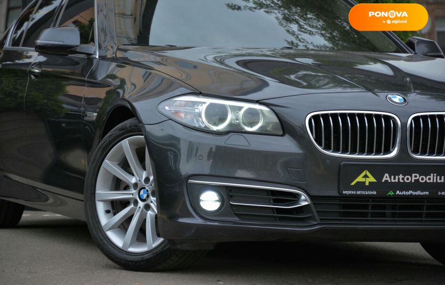 BMW 5 Series, 2013, Дизель, 2 л., 125 тис. км, Седан, Сірий, Київ 109907 фото