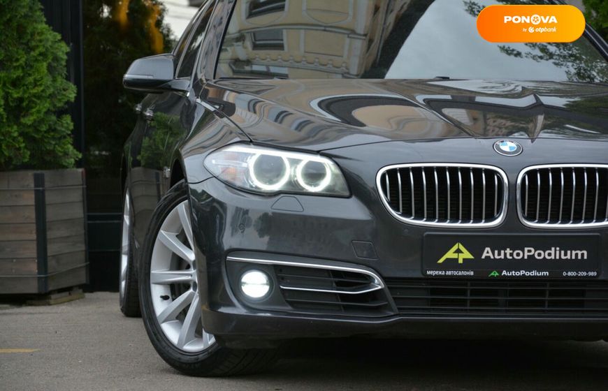 BMW 5 Series, 2013, Дизель, 2 л., 125 тис. км, Седан, Сірий, Київ 109907 фото