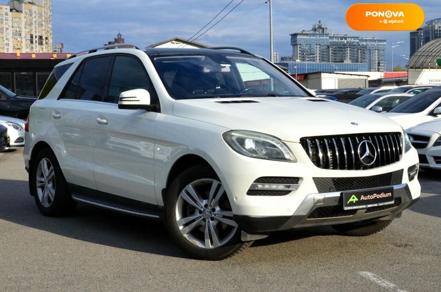 Mercedes-Benz M-Class, 2012, Дизель, 3 л., 297 тис. км, Позашляховик / Кросовер, Білий, Київ 102345 фото