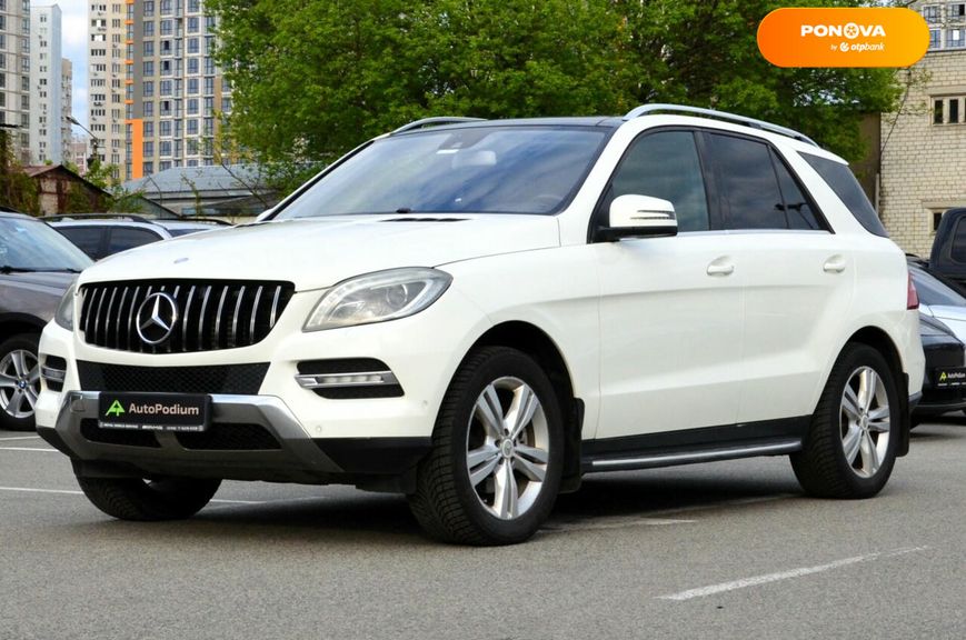 Mercedes-Benz M-Class, 2012, Дизель, 3 л., 297 тис. км, Позашляховик / Кросовер, Білий, Київ 102345 фото