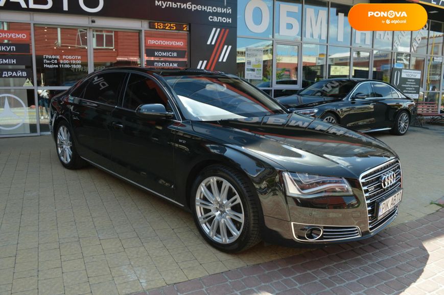 Audi A8, 2012, Бензин, 6.3 л., 145 тис. км, Седан, Чорний, Львів 97590 фото