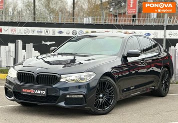 BMW 5 Series, 2017, Бензин, 2 л., 146 тис. км, Седан, Чорний, Київ 279433 фото