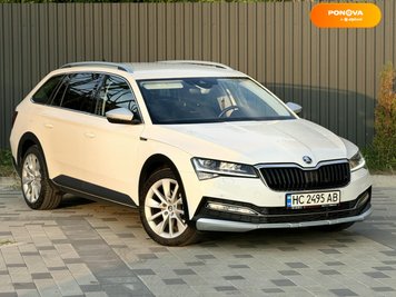 Skoda Superb Scout, 2020, Дизель, 2 л., 120 тис. км, Універсал, Білий, Львів Cars-Pr-188906 фото